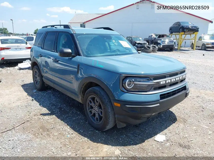 2022 Ford Bronco Sport Big Bend VIN: 3FMCR9B65NRD28509 Lot: 45616472