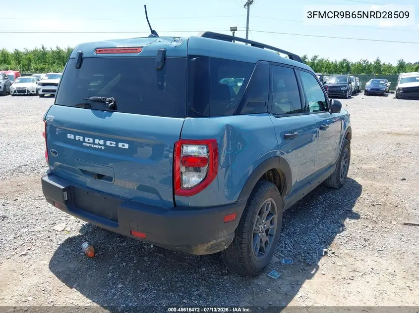 2022 Ford Bronco Sport Big Bend VIN: 3FMCR9B65NRD28509 Lot: 45616472