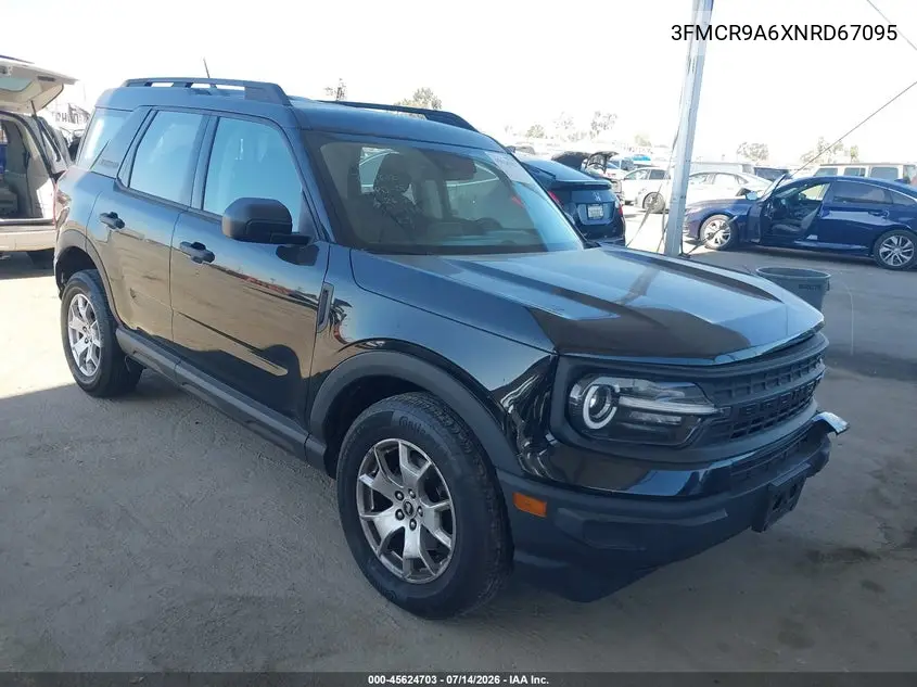 2022 Ford Bronco Sport VIN: 3FMCR9A6XNRD67095 Lot: 45624703