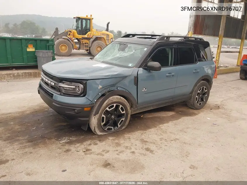 2022 Ford Bronco Sport Outer Banks VIN: 3FMCR9C6XNRD96707 Lot: 45631847