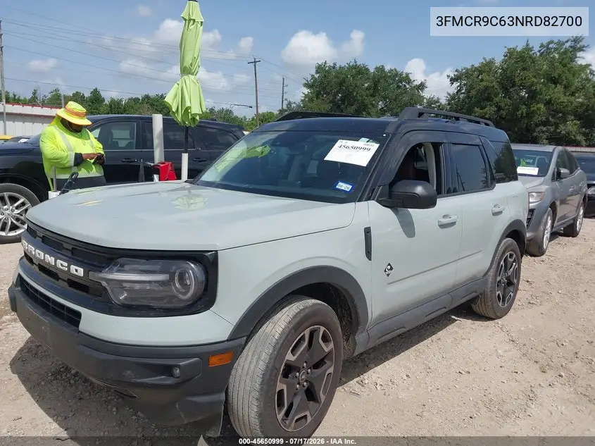 2022 Ford Bronco Sport Outer Banks VIN: 3FMCR9C63NRD82700 Lot: 45650999