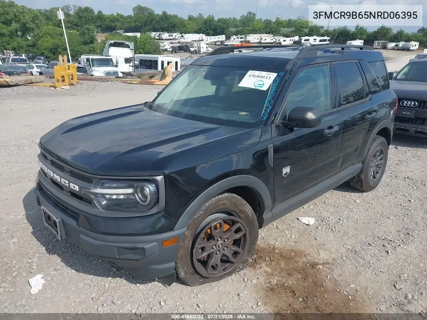 2022 Ford Bronco Sport Big Bend VIN: 3FMCR9B65NRD06395 Lot: 45680033