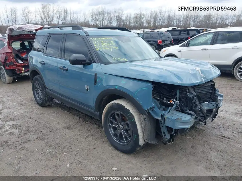 2023 Ford Bronco Sport Big Bend VIN: 3FMCR9B63PRD59468 Lot: 12589970