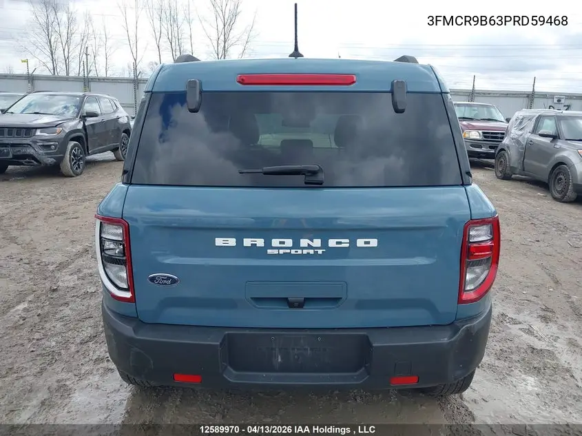 2023 Ford Bronco Sport Big Bend VIN: 3FMCR9B63PRD59468 Lot: 12589970
