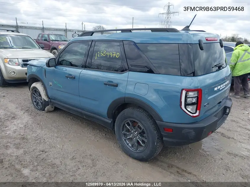 2023 Ford Bronco Sport Big Bend VIN: 3FMCR9B63PRD59468 Lot: 12589970