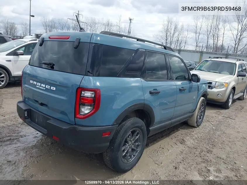 2023 Ford Bronco Sport Big Bend VIN: 3FMCR9B63PRD59468 Lot: 12589970