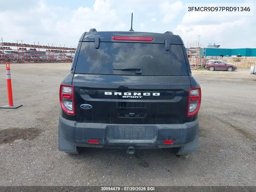 2023 Ford Bronco Sport Badlands VIN: 3FMCR9D97PRD91346 Lot: 30094479