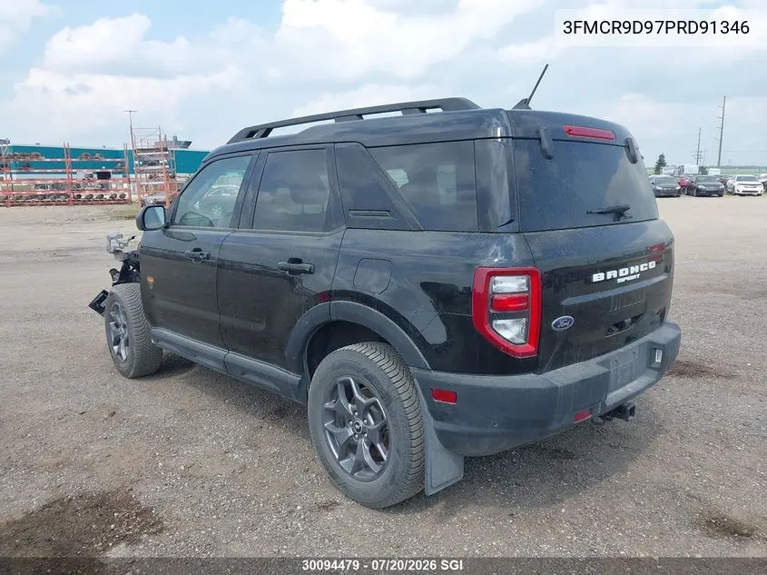 2023 Ford Bronco Sport Badlands VIN: 3FMCR9D97PRD91346 Lot: 30094479