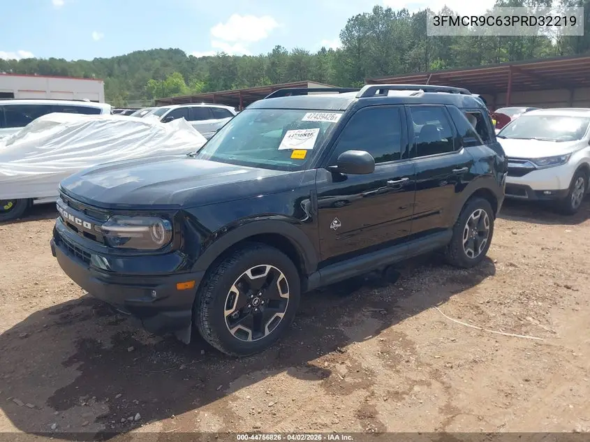 2023 Ford Bronco Sport Outer Banks VIN: 3FMCR9C63PRD32219 Lot: 44756826