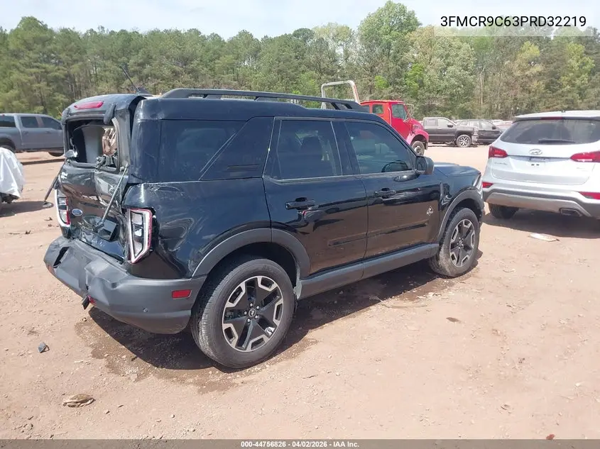 2023 Ford Bronco Sport Outer Banks VIN: 3FMCR9C63PRD32219 Lot: 44756826