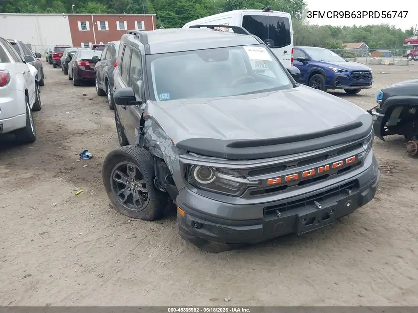 2023 Ford Bronco Sport Big Bend VIN: 3FMCR9B63PRD56747 Lot: 45365982