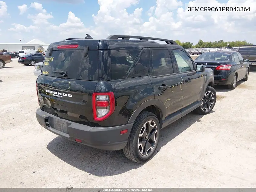 2023 Ford Bronco Sport Outer Banks VIN: 3FMCR9C61PRD43364 Lot: 45558845