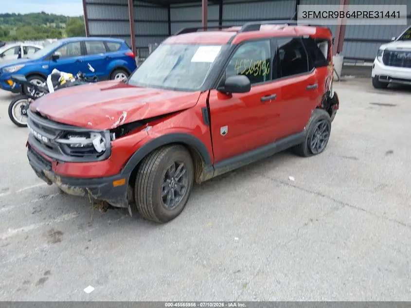 2023 Ford Bronco Sport Big Bend VIN: 3FMCR9B64PRE31441 Lot: 45565956