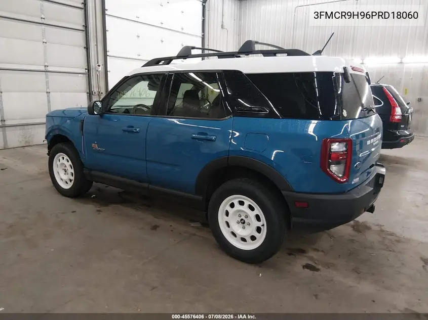 2023 Ford Bronco Sport Heritage Limited VIN: 3FMCR9H96PRD18060 Lot: 45576406