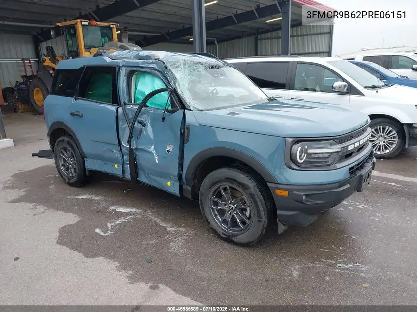 2023 Ford Bronco Sport Big Bend VIN: 3FMCR9B62PRE06151 Lot: 45586689