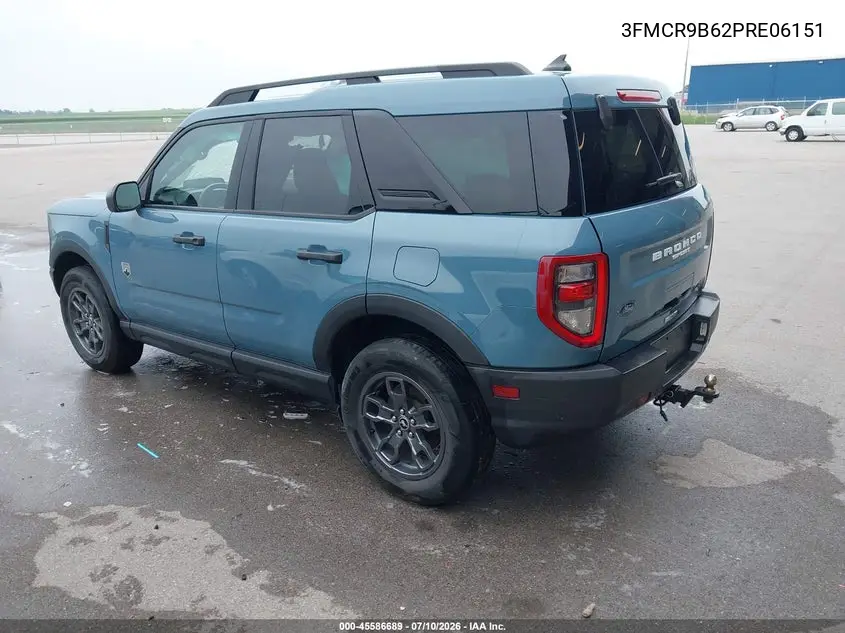 2023 Ford Bronco Sport Big Bend VIN: 3FMCR9B62PRE06151 Lot: 45586689