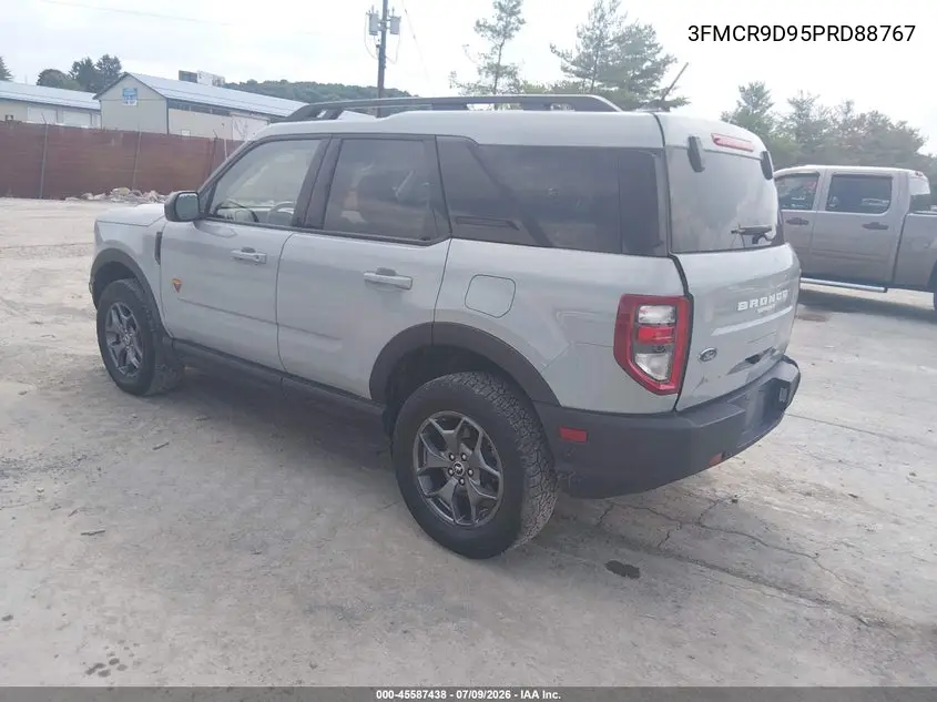 2023 Ford Bronco Sport Badlands VIN: 3FMCR9D95PRD88767 Lot: 45587438