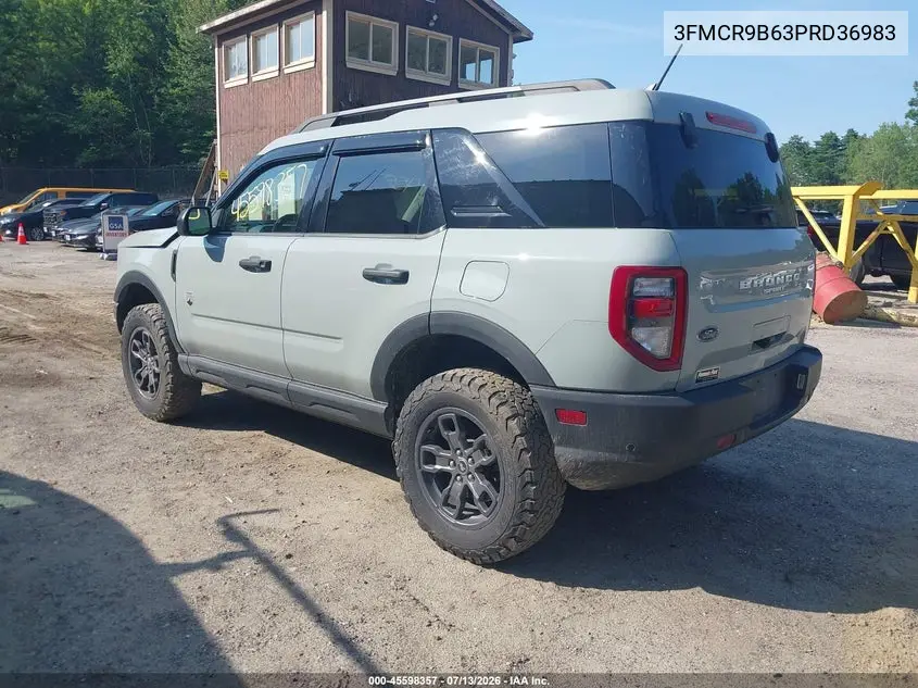 2023 Ford Bronco Sport Big Bend VIN: 3FMCR9B63PRD36983 Lot: 45598357