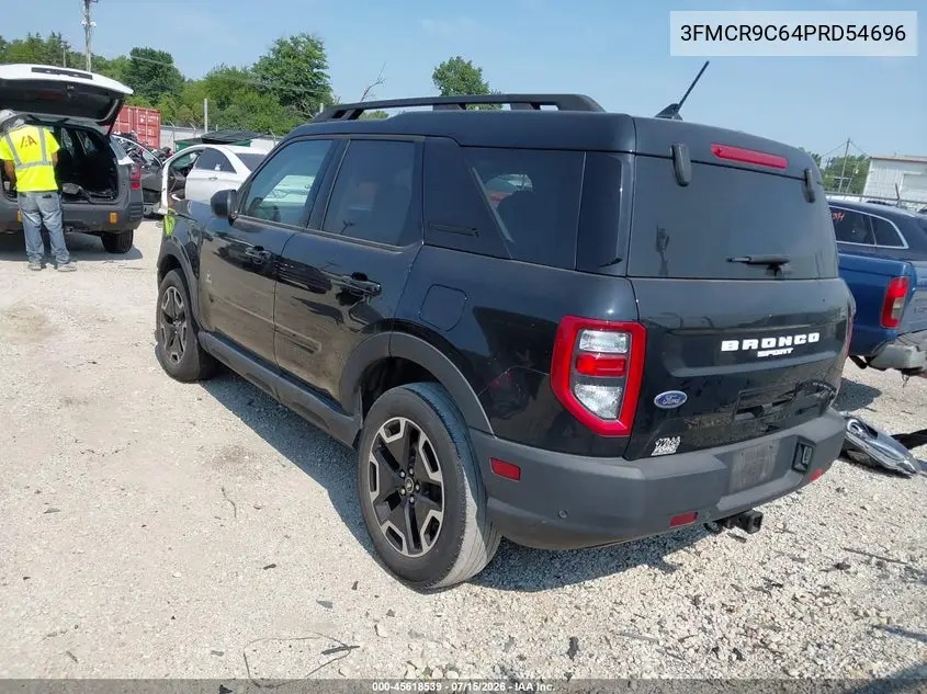 2023 Ford Bronco Sport Outer Banks VIN: 3FMCR9C64PRD54696 Lot: 45618539