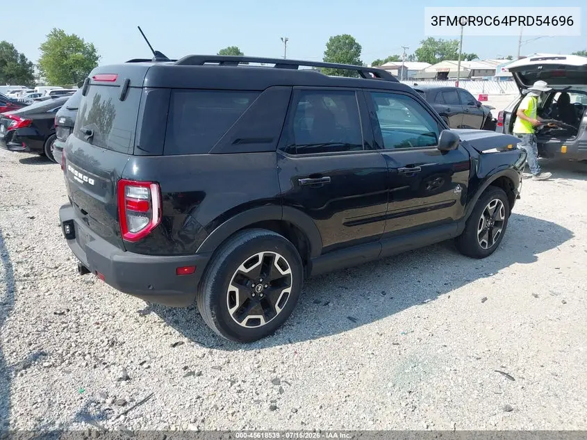 2023 Ford Bronco Sport Outer Banks VIN: 3FMCR9C64PRD54696 Lot: 45618539