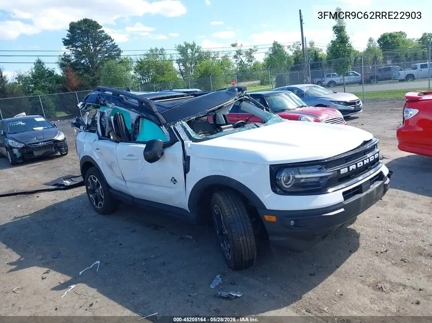 2024 Ford Bronco Sport Outer Banks VIN: 3FMCR9C62RRE22903 Lot: 45205164