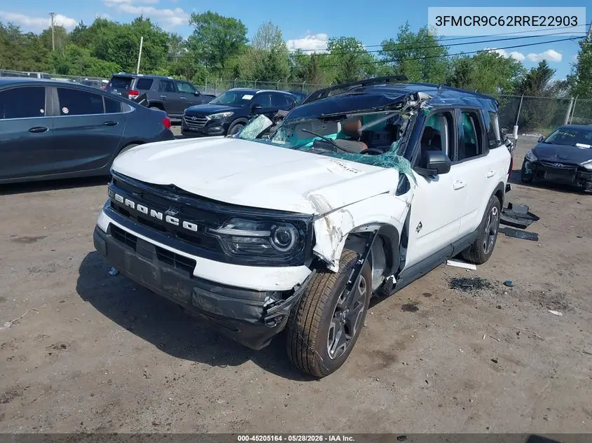 2024 Ford Bronco Sport Outer Banks VIN: 3FMCR9C62RRE22903 Lot: 45205164