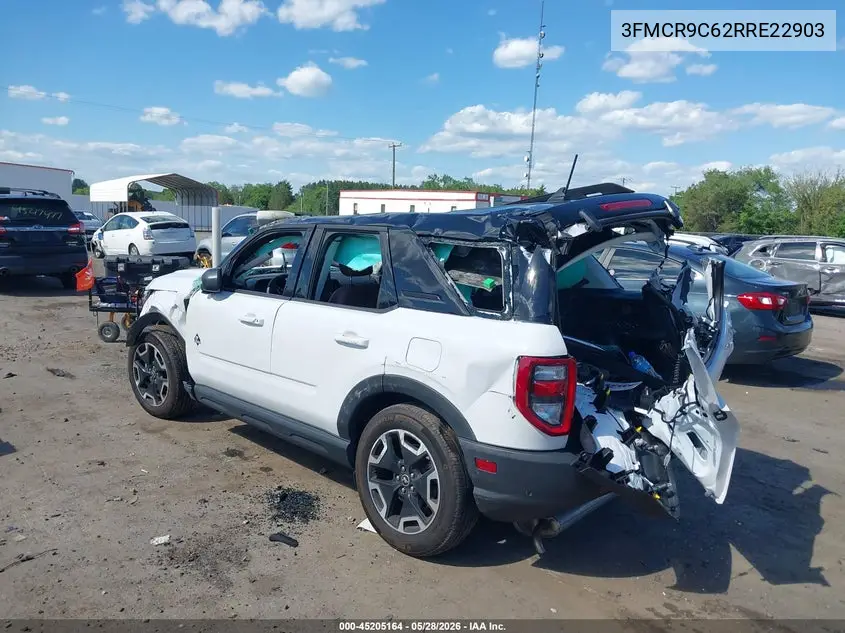 2024 Ford Bronco Sport Outer Banks VIN: 3FMCR9C62RRE22903 Lot: 45205164