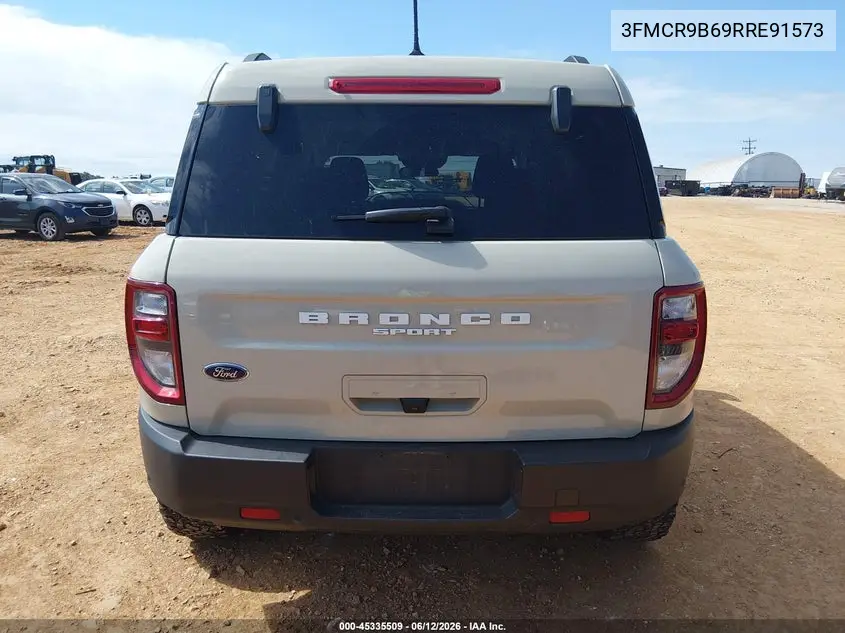2024 Ford Bronco Sport Big Bend VIN: 3FMCR9B69RRE91573 Lot: 45335509