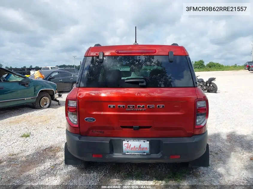 2024 Ford Bronco Sport Big Bend VIN: 3FMCR9B62RRE21557 Lot: 45336448