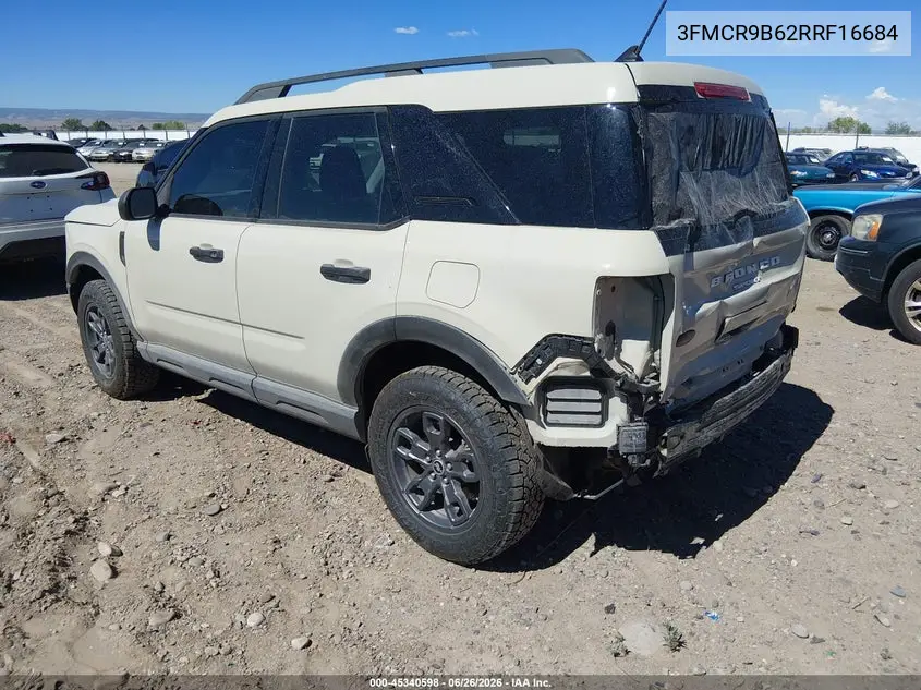 2024 Ford Bronco Sport Big Bend VIN: 3FMCR9B62RRF16684 Lot: 45340598