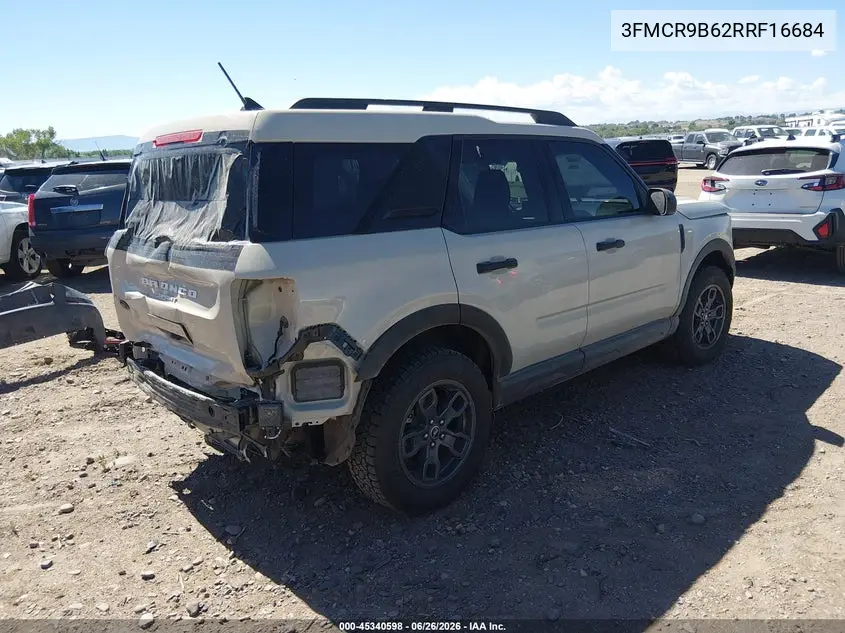 2024 Ford Bronco Sport Big Bend VIN: 3FMCR9B62RRF16684 Lot: 45340598