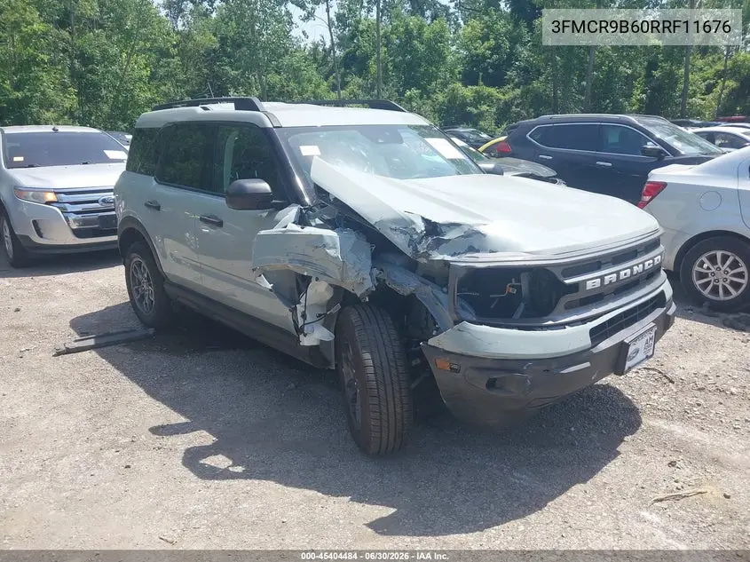 2024 Ford Bronco Sport Big Bend VIN: 3FMCR9B60RRF11676 Lot: 45404484