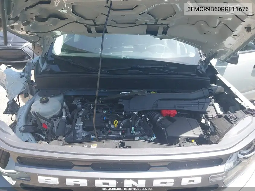 2024 Ford Bronco Sport Big Bend VIN: 3FMCR9B60RRF11676 Lot: 45404484