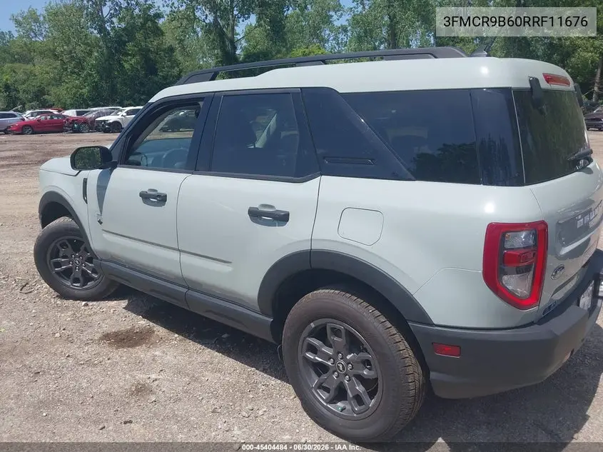 2024 Ford Bronco Sport Big Bend VIN: 3FMCR9B60RRF11676 Lot: 45404484