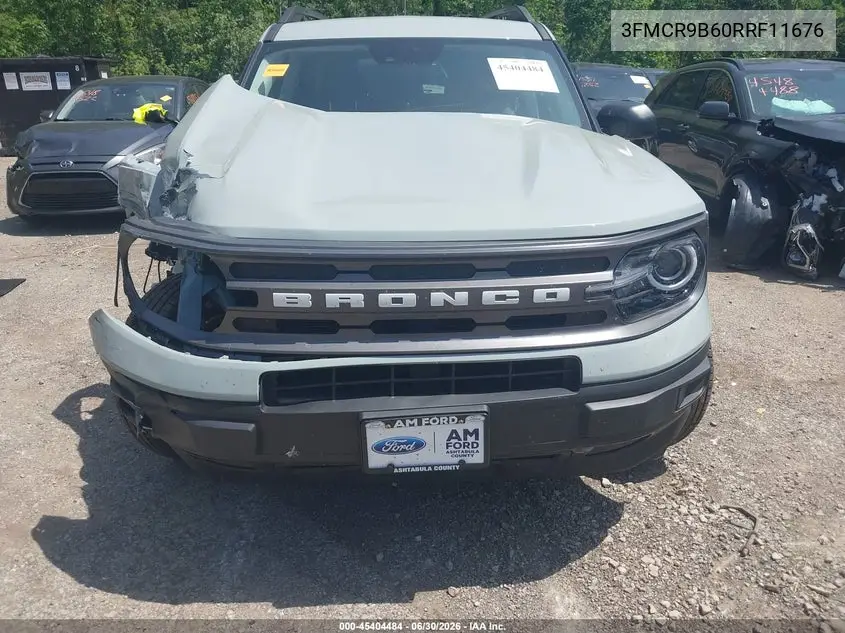 2024 Ford Bronco Sport Big Bend VIN: 3FMCR9B60RRF11676 Lot: 45404484