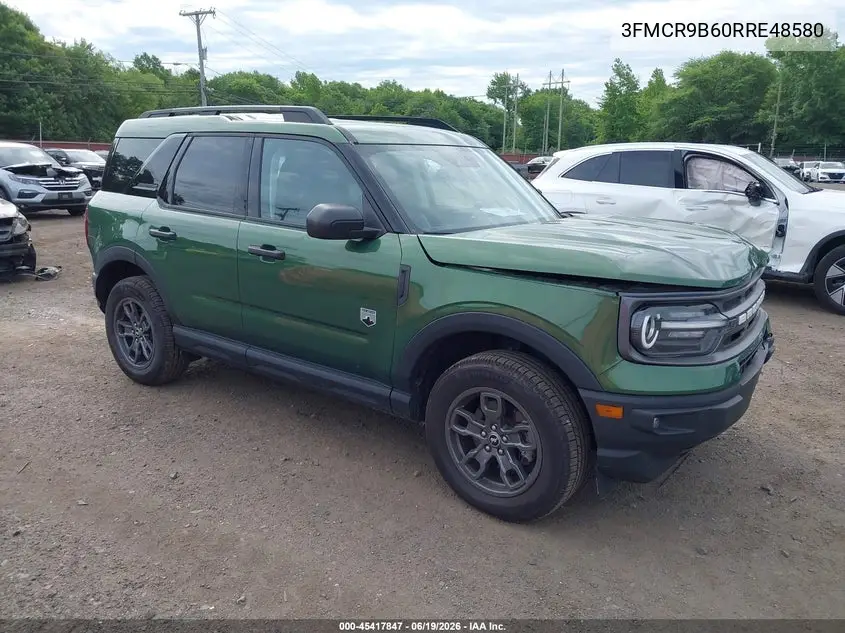 2024 Ford Bronco Sport Big Bend VIN: 3FMCR9B60RRE48580 Lot: 45417847