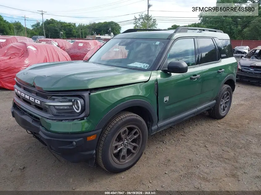 2024 Ford Bronco Sport Big Bend VIN: 3FMCR9B60RRE48580 Lot: 45417847