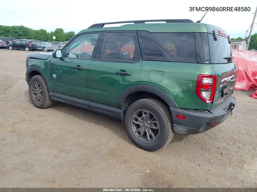 2024 Ford Bronco Sport Big Bend VIN: 3FMCR9B60RRE48580 Lot: 45417847