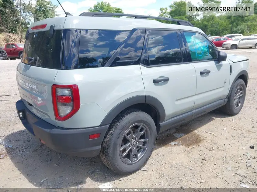 2024 Ford Bronco Sport Big Bend VIN: 3FMCR9B69RRE87443 Lot: 45474379