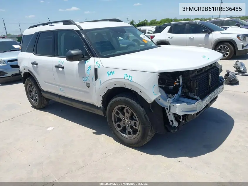 2024 Ford Bronco Sport Big Bend VIN: 3FMCR9B61RRE36485 Lot: 45525476