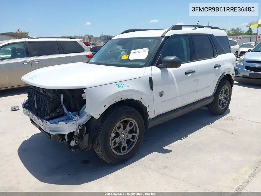 2024 Ford Bronco Sport Big Bend VIN: 3FMCR9B61RRE36485 Lot: 45525476