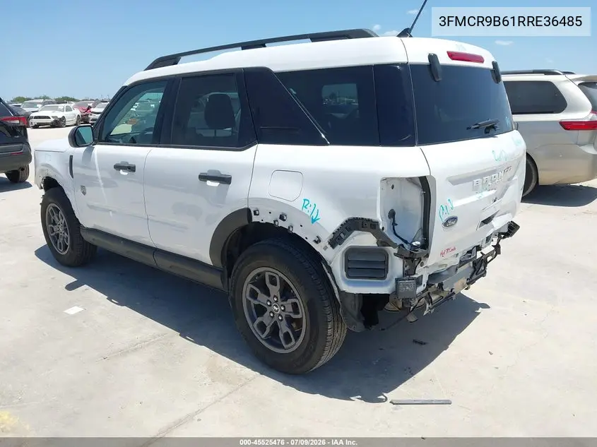 2024 Ford Bronco Sport Big Bend VIN: 3FMCR9B61RRE36485 Lot: 45525476