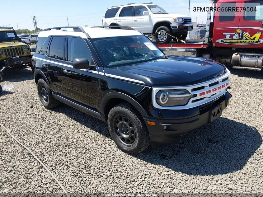 2024 Ford Bronco Sport Heritage VIN: 3FMCR9G66RRE79504 Lot: 45552235
