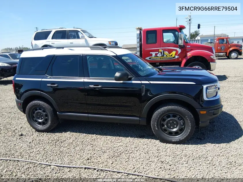 2024 Ford Bronco Sport Heritage VIN: 3FMCR9G66RRE79504 Lot: 45552235