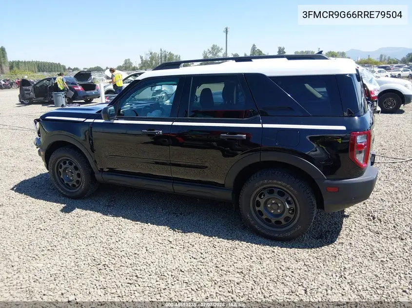 2024 Ford Bronco Sport Heritage VIN: 3FMCR9G66RRE79504 Lot: 45552235