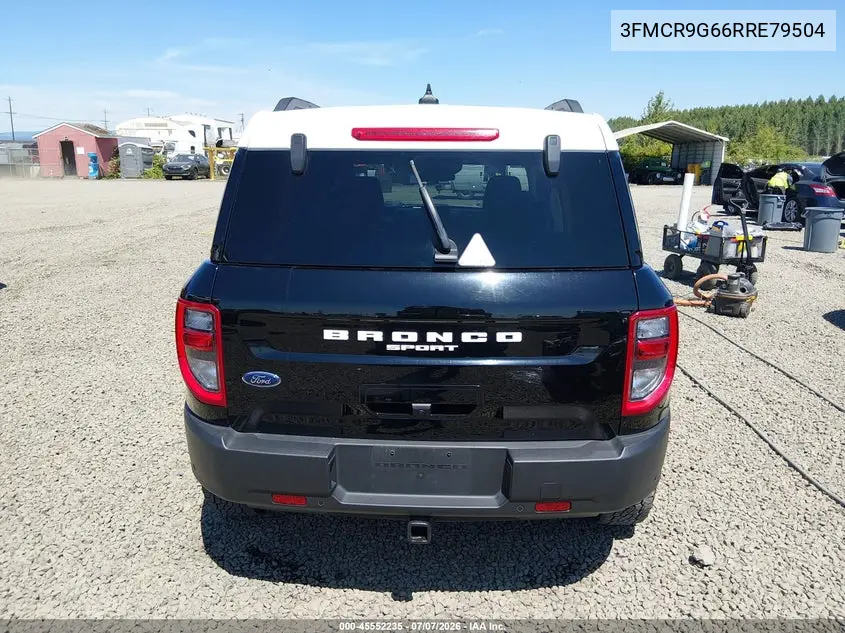 2024 Ford Bronco Sport Heritage VIN: 3FMCR9G66RRE79504 Lot: 45552235