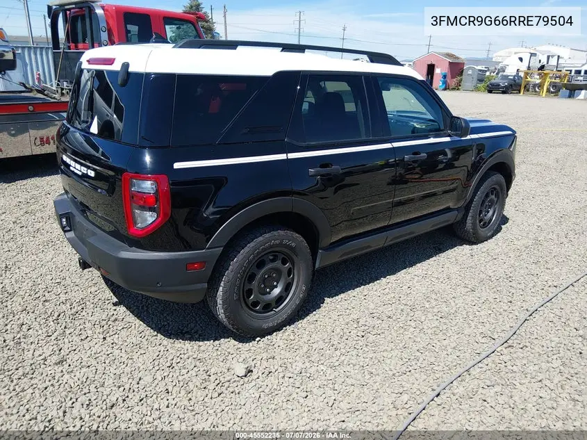 2024 Ford Bronco Sport Heritage VIN: 3FMCR9G66RRE79504 Lot: 45552235