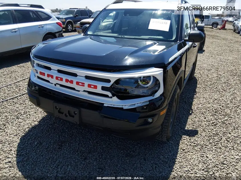 2024 Ford Bronco Sport Heritage VIN: 3FMCR9G66RRE79504 Lot: 45552235