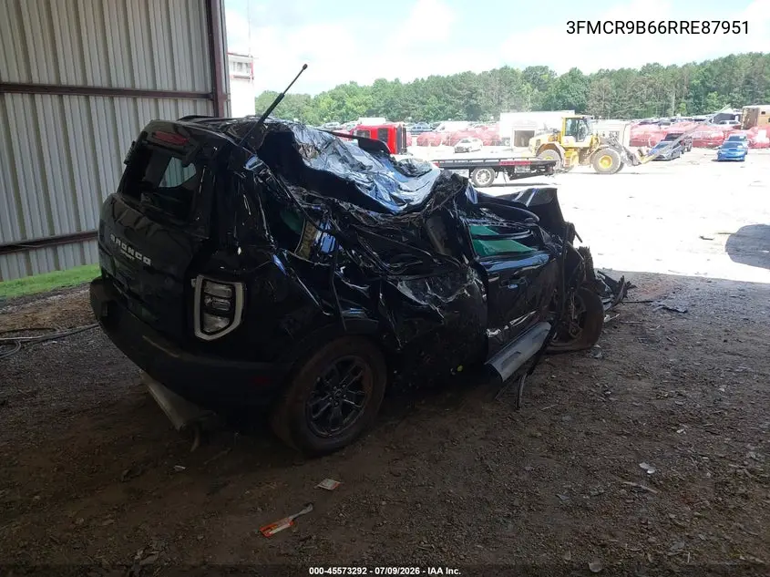 2024 Ford Bronco Sport Big Bend VIN: 3FMCR9B66RRE87951 Lot: 45573292