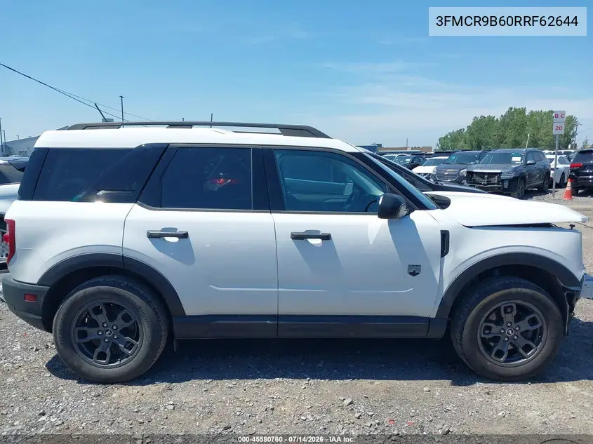 2024 Ford Bronco Sport Big Bend VIN: 3FMCR9B60RRF62644 Lot: 45580760